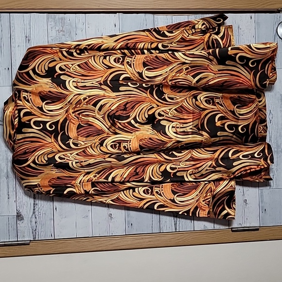 Vintage Maggie Barnes Print Bohemian Button Front Collared Blouse Should… - Picture 3 of 7